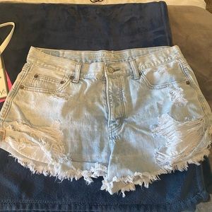 Denim shorts